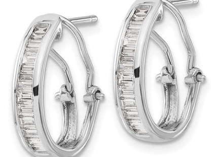 14k White Gold Earrings Style EM4224 - Classique Jewelry Inc.