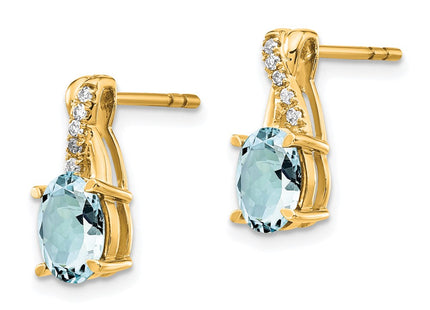 14k Yellow Gold Earrings Style EM4235 - Classique Jewelry Inc.