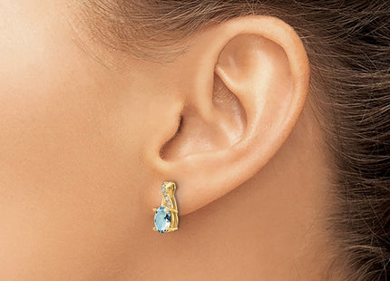 14k Yellow Gold Earrings Style EM4235 - Classique Jewelry Inc.
