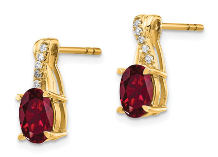 14k Yellow Gold Earrings Style EM4235 - Classique Jewelry Inc.