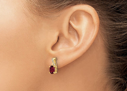 14k Yellow Gold Earrings Style EM4235 - Classique Jewelry Inc.
