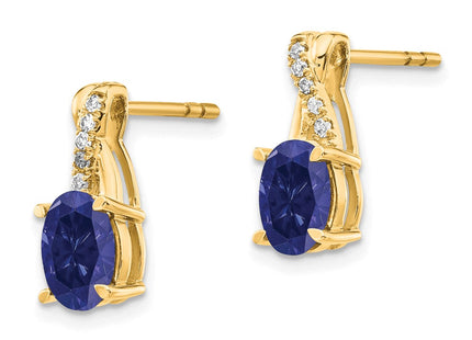14k Yellow Gold Earrings Style EM4235 - Classique Jewelry Inc.