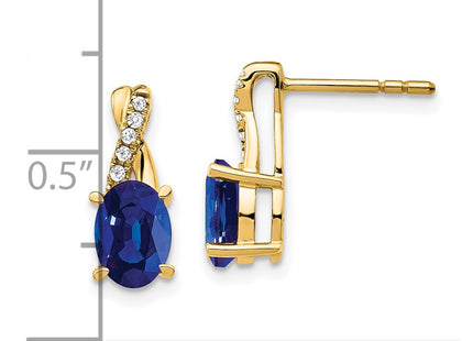 14k Yellow Gold Earrings Style EM4235 - Classique Jewelry Inc.