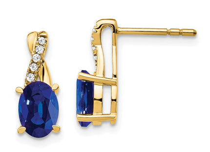 14k Yellow Gold Earrings Style EM4235 - Classique Jewelry Inc.
