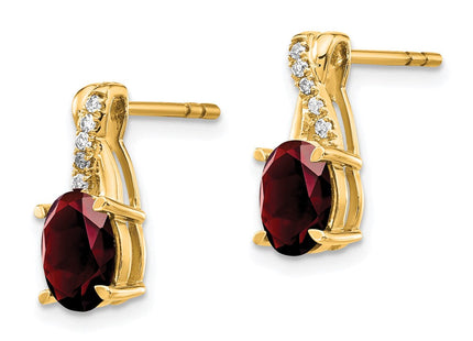 14K white gold diamond earrings, alternate view