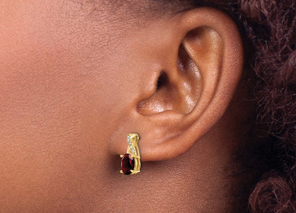 14K white gold diamond earrings, another view