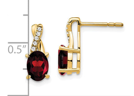 14k Yellow Gold Earrings Style EM4235 - Classique Jewelry Inc.