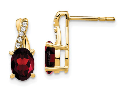 14k Yellow Gold Earrings Style EM4235 - Classique Jewelry Inc.