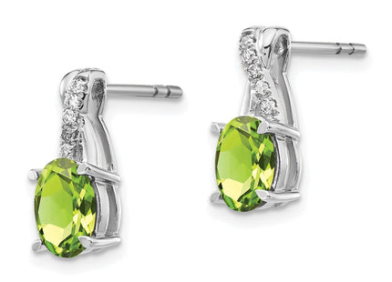 14k White Gold Earrings Style EM4235 - Classique Jewelry Inc.
