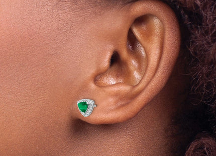 14k White Gold Earrings Style EM4240 - Classique Jewelry Inc.
