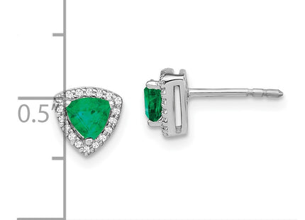 14k White Gold Earrings Style EM4240 - Classique Jewelry Inc.
