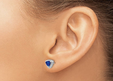 14k White Gold Earrings Style EM4240 - Classique Jewelry Inc.