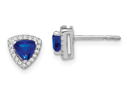 14k White Gold Earrings Style EM4240 - Classique Jewelry Inc.