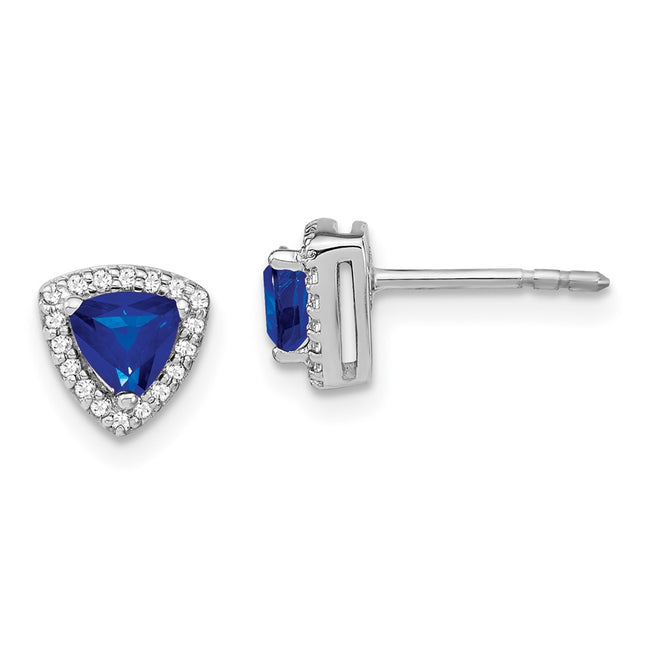 14k White Gold Earrings Style EM4240 - Classique Jewelry Inc.