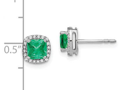 14k White Gold Earrings Style EM4241 - Classique Jewelry Inc.
