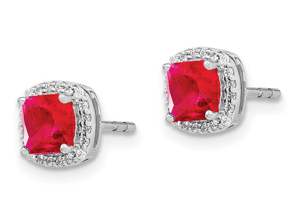 14k White Gold Earrings Style EM4241 - Classique Jewelry Inc.