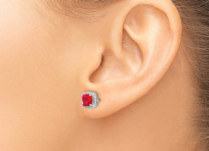 14k White Gold Earrings Style EM4241 - Classique Jewelry Inc.