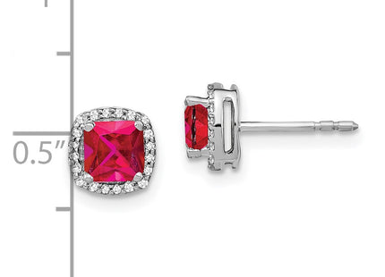 14k White Gold Earrings Style EM4241 - Classique Jewelry Inc.