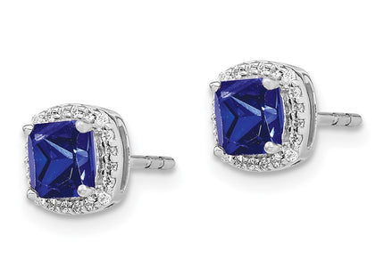 14k White Gold Earrings Style EM4241 - Classique Jewelry Inc.