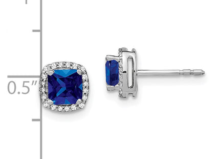 14k White Gold Earrings Style EM4241 - Classique Jewelry Inc.