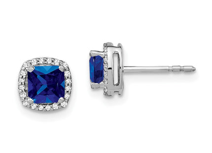 14k White Gold Earrings Style EM4241 - Classique Jewelry Inc.