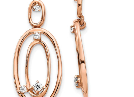 14k Rose Gold Earrings Style EM4245 - Classique Jewelry Inc.