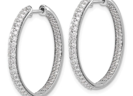 14k White Gold Earrings Style EM4255 - Classique Jewelry Inc.