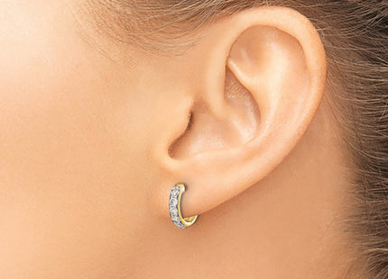 14k Yellow Gold Earrings Style EM4263 - Classique Jewelry Inc.