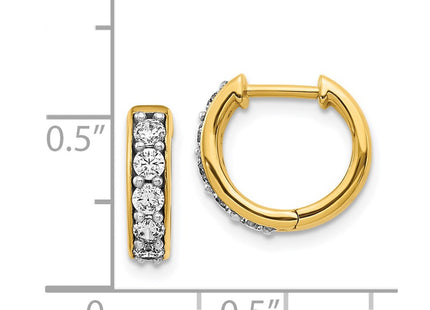 14k Yellow Gold Earrings Style EM4263 - Classique Jewelry Inc.