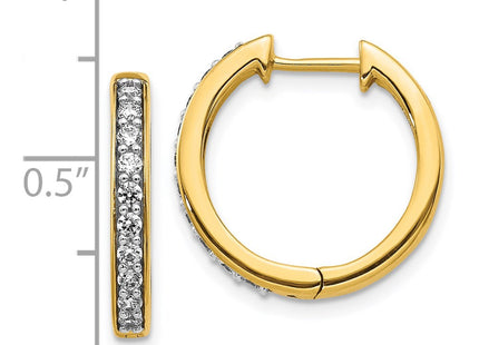14k Yellow Gold Earrings Style EM4264 - Classique Jewelry Inc.
