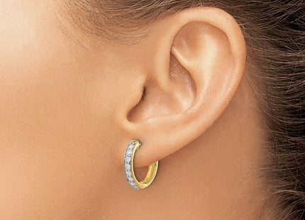 14k Yellow Gold Earrings Style EM4264 - Classique Jewelry Inc.