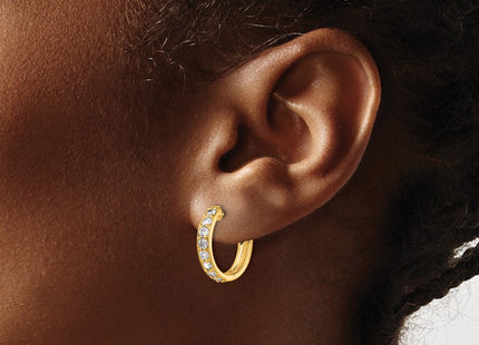14k Yellow Gold Earrings Style EM4264 - Classique Jewelry Inc.