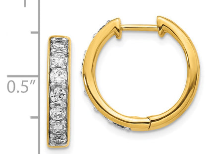 14k Yellow Gold Earrings Style EM4264 - Classique Jewelry Inc.