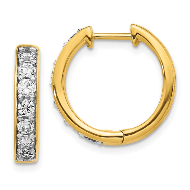 14k Yellow Gold Earrings Style EM4264 - Classique Jewelry Inc.