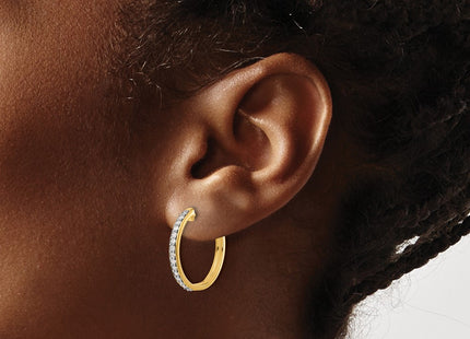 14k Yellow Gold Earrings Style EM4265 - Classique Jewelry Inc.