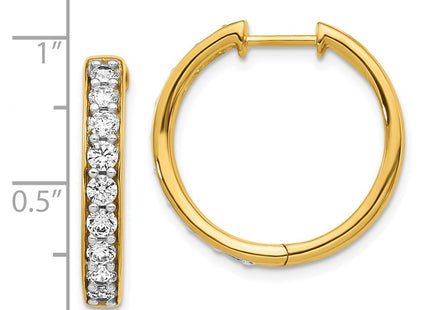 14k Yellow Gold Earrings Style EM4265 - Classique Jewelry Inc.