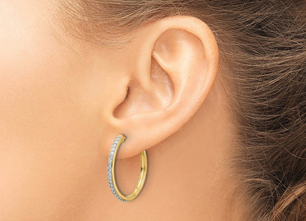 14k Yellow Gold Earrings Style EM4266 - Classique Jewelry Inc.