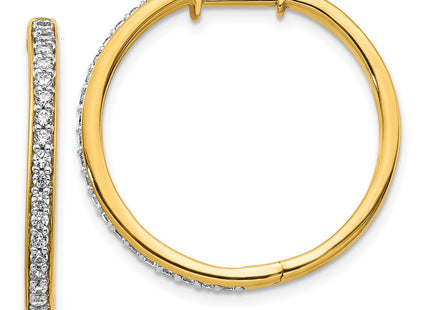 14k Yellow Gold Earrings Style EM4266 - Classique Jewelry Inc.