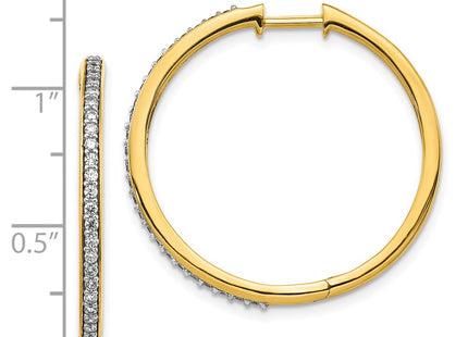 14k Yellow Gold Earrings Style EM4267 - Classique Jewelry Inc.