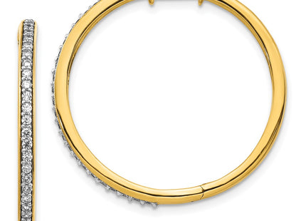 14k Yellow Gold Earrings Style EM4267 - Classique Jewelry Inc.