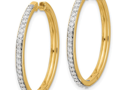 14k Yellow Gold Earrings Style EM4267 - Classique Jewelry Inc.