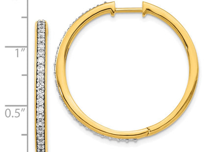 14k Yellow Gold Earrings Style EM4267 - Classique Jewelry Inc.