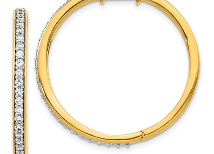 14k Yellow Gold Earrings Style EM4267 - Classique Jewelry Inc.