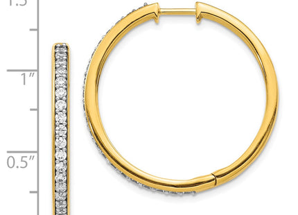 14k Yellow Gold Earrings Style EM4267 - Classique Jewelry Inc.