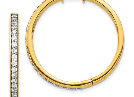 14k Yellow Gold Earrings Style EM4267 - Classique Jewelry Inc.