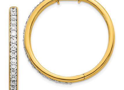 14k Yellow Gold Earrings Style EM4267 - Classique Jewelry Inc.