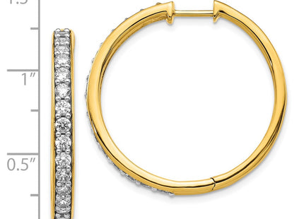 14k Yellow Gold Earrings Style EM4267 - Classique Jewelry Inc.