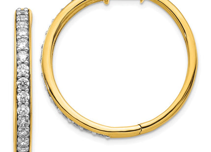 14k Yellow Gold Earrings Style EM4267 - Classique Jewelry Inc.
