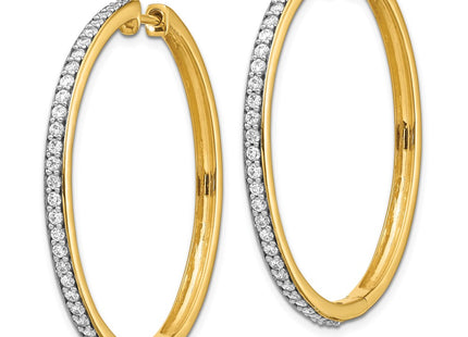 14k Yellow Gold Earrings Style EM4268 - Classique Jewelry Inc.
