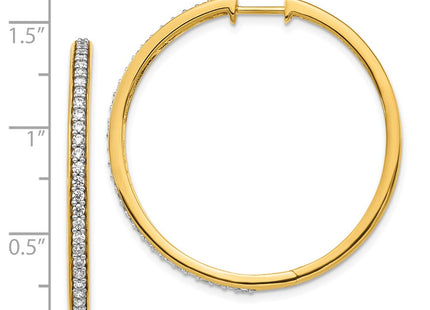 14k Yellow Gold Earrings Style EM4268 - Classique Jewelry Inc.